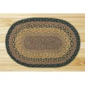 Earth Rugs Brown-Black-Charcoal Round Swatch 46-099